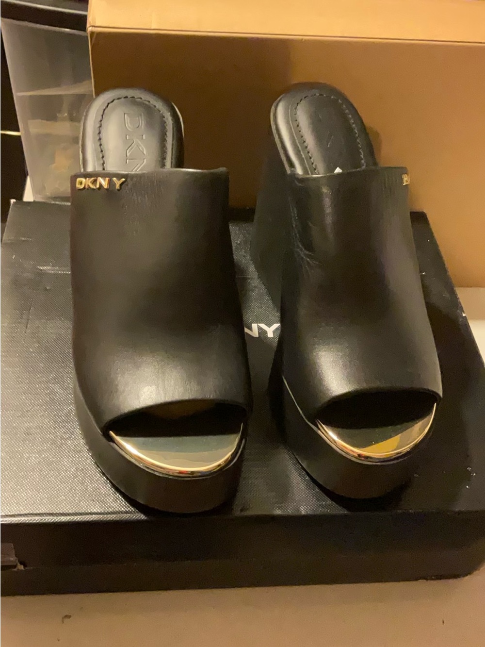DKNY wedge sandals